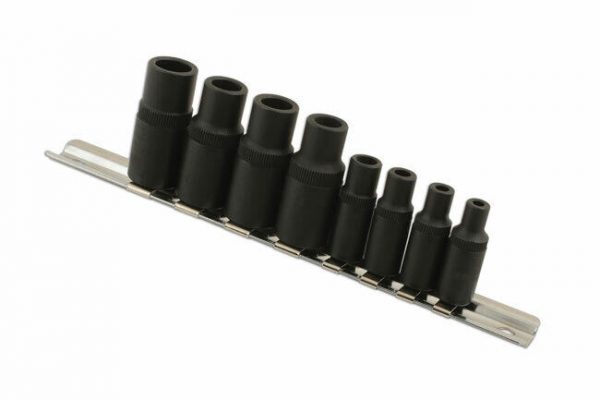 Laser 6058 Tap Socket Set Holder Magnetic Square Sockets Ideal For Tight Spaces