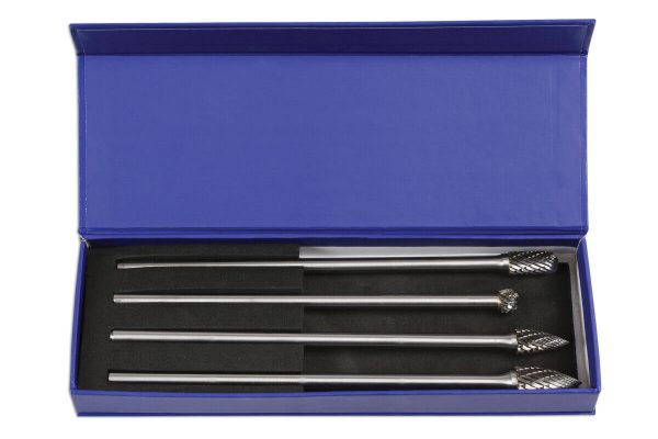 Laser Tools - Tungsten Carbide Burr Set 4pc - 6988