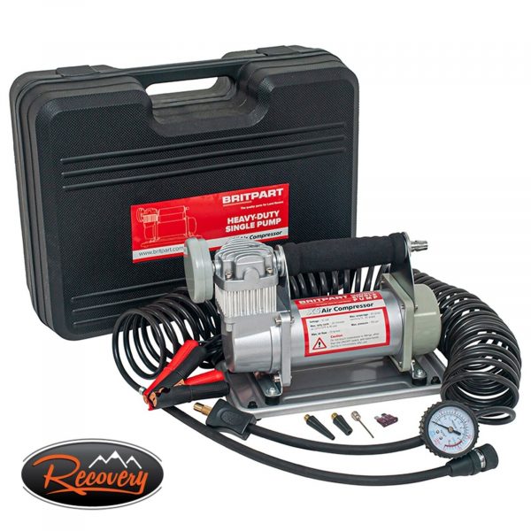 Heavy Duty BRITPART Portable Air Compressor - Single Pump 75L/150 PSI - DA2354XS
