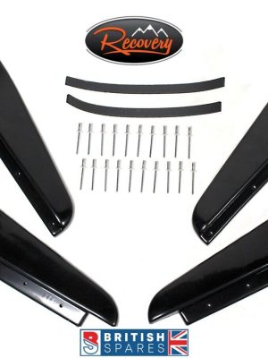LAND ROVER DEFENDER 110 -TERRAFIRMA MUD DEFLECTORS MUD GUARDS GLOSS BLACK TF1131