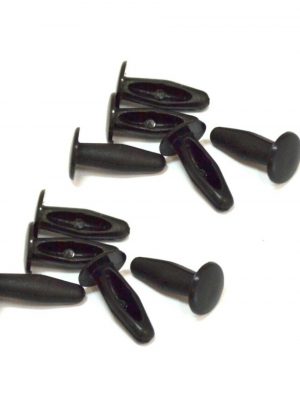 LAND ROVER DEFENDER 90 110 130 - SET OF 10 BLACK SEAT/DASH TRIM NAIL -MTC9962X10
