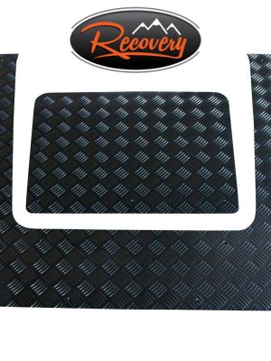 LAND ROVER DEFENDER PUMA BONNET PROTECTOR UN BLK - 2 PIECE CHEQUER - DA4343