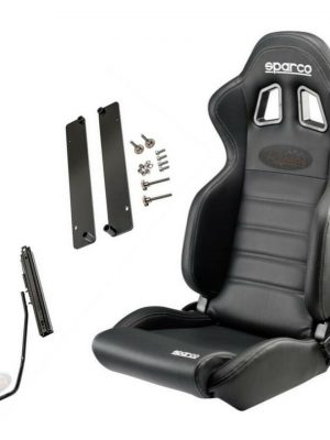 LAND ROVER DEFENDER SPARCO R100 BLACK LEATHERETTE SEAT KIT- DA7301 DA7306 DA7307