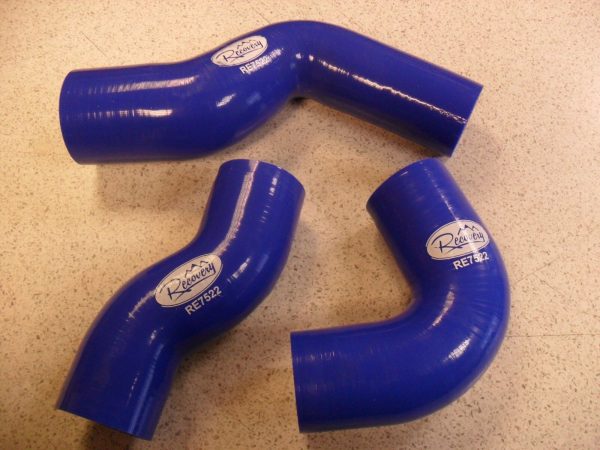LAND ROVER DEFENDER TD5  90/110/130  BLUE SILICONE TURBO HOSE KIT RECOVERY BRAND