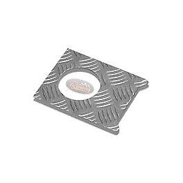 Land Rover Defender 90 to VIN WA159806 - Silver Fuel Filler Chequer Trim -RE5576