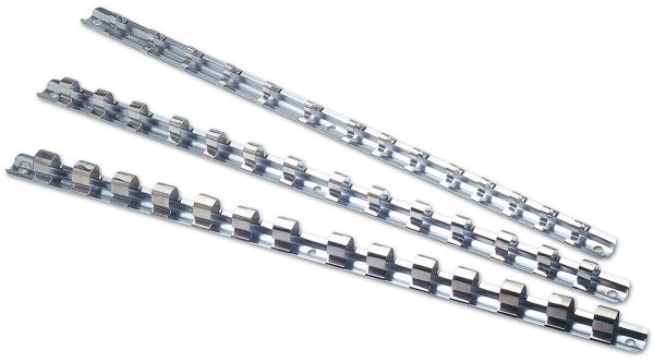 Socket Rails 1/4 & 3/8 1/2 Drive 400mm Long (40cm) LASER TOOL  BRAND -0090