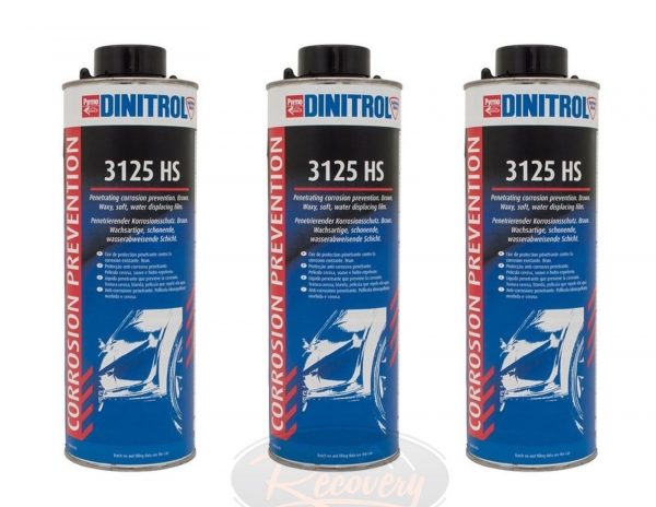 DINITROL 3125HS 1 lITRE SHULTZ CAN RUST PROOFING CAVITY WAX SET OF 3 - DA1997(3)