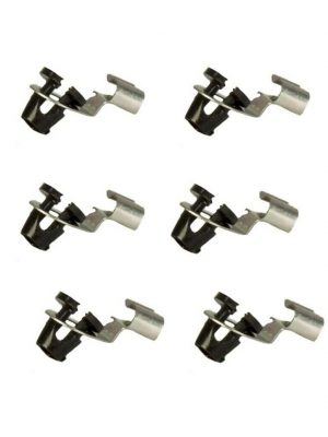 LAND ROVER DEFENDER DISCOVERY 1 ANTI RATTLE DOOR LOCK ROD CLIP SET X10 BFP1265L
