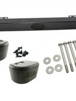 LAND ROVER DEFENDER NEW FRONT BUMPER, RUBBER END CAPS & FITTING KIT - DFBP01
