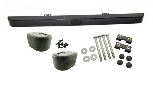 LAND ROVER DEFENDER NEW FRONT BUMPER, RUBBER END CAPS & FITTING KIT - DFBP01