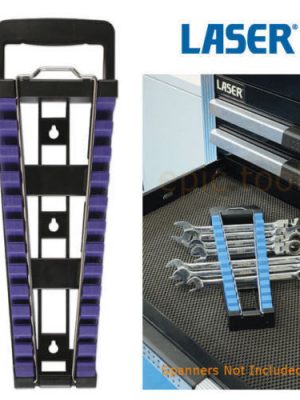 LASER 6208 Shark Tooth/Teeth12 Spanner Wrench Tool Wall Storage Rack Rail Tray