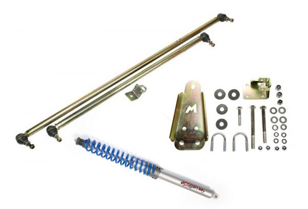 LR DISCOVERY 1 - TERRAFIRMA HEAVY DUTY STEERING BARS + RTC DAMPER RELOCATION KIT