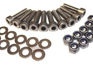 Land Rover Defender - Stainless Steel Rear Crossmember To Body Bolt Kit - DA1136