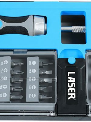 Laser Tools - Socket and Bit Set 1/4"D 33pc - 6992