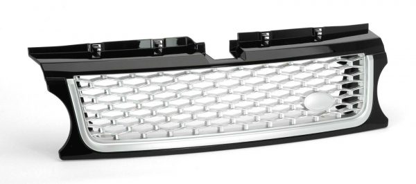 Range Rover Sport 2009 >13-2010 AB Style Front Grille Black + Silver mesh