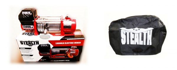 Stealth 13500lb 12v Electric Recovery/Off Road Winch inc wireless remote & Cover