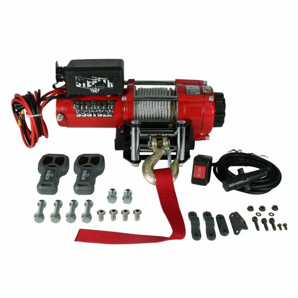 Stealth 3500lb 12v Electric Winch With Steel Rope- ST35STS12